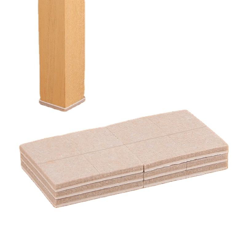 Hot Sale Factory Direct Square Beige Self Stick Bumper Pad Modern Style Furniture Felt Pads for Dining & Living Room