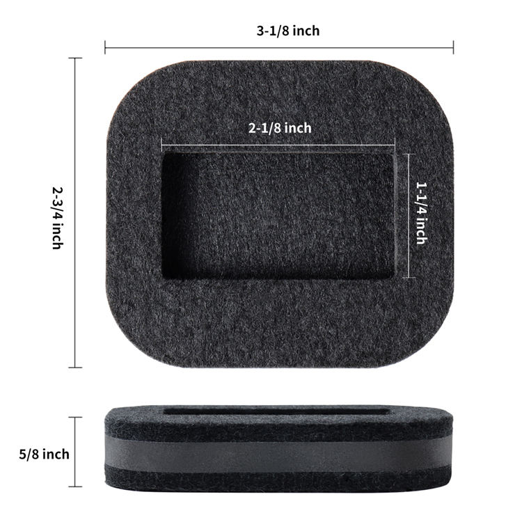 Good Price of Good Quality Durable Black Hard Square Furniture Chair Leg Cups Protect Hardwood Floors