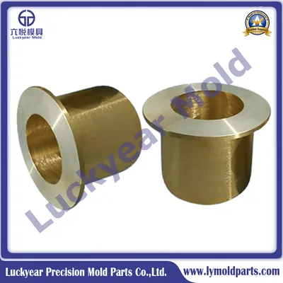 Customized Bronze Bushing, Slide Copper Bush, Flanged Brass Bimetal Bushing