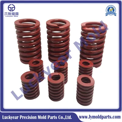 High Pressure Spring Mold Parts Yellow Red Green Compression Spring